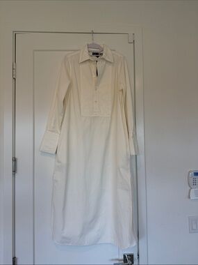 Polo Ralph Lauren nwt Oxford tuxedo shirt midi dress